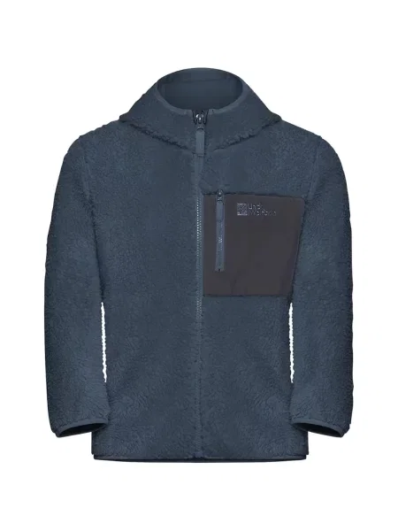 Bluza z kapturem dziecięca Jack Wolfskin niebieska