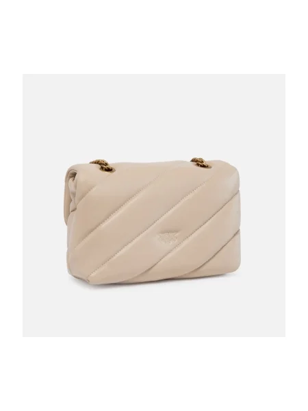 Crossbody kabelka Pinko béžová
