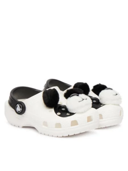 Dětské pantofle Crocs bílé