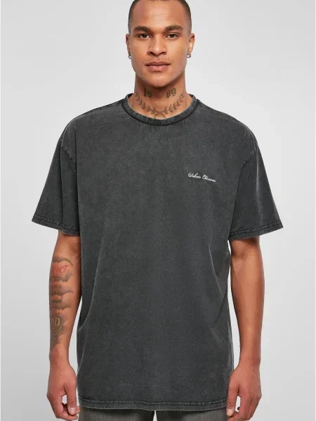 Tricou Urban Classics cu broderie negru