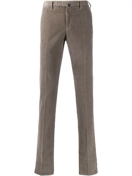 Pantaloni Incotex de catifea cord maro