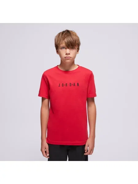 Jordan T-Shirt Jdb Mj Wordmark Emb Crew Boy czerwona