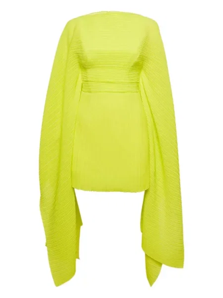 Sukienka Solace London plisowana garniturowa zielona