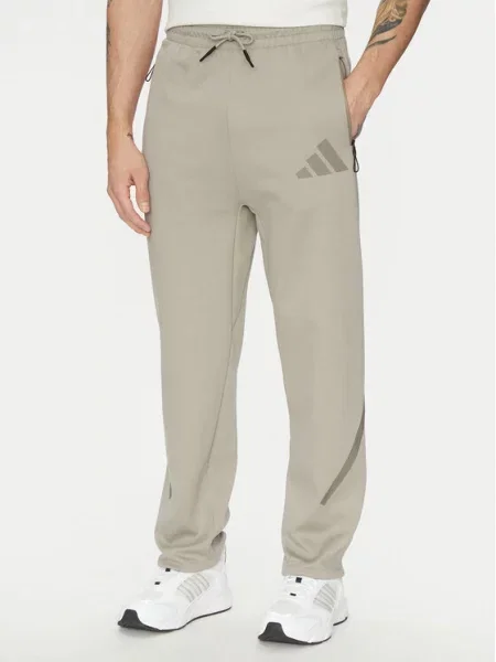 Adidas Спортивні штани Z.N.E. Open-Hem бежевий