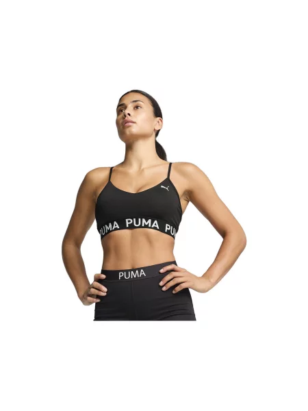 PUMA Sutien sport Move / alb negru