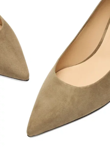 Pantofi cu toc Stuart Weitzman din piele de căprioară maro