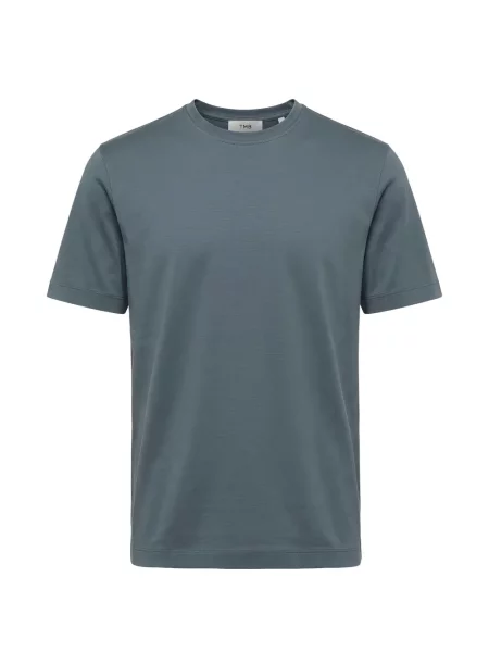 Scurt tricou Tombolini cu decolteu rotund albastru