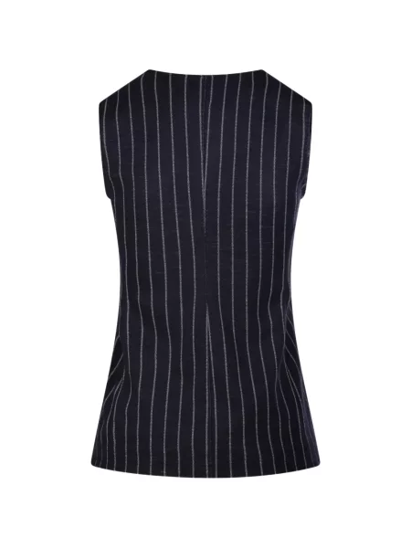 Geacă Max Mara fără mâneci albastru