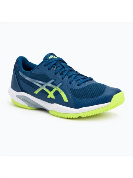 Мъжки обувки за тенис ASICS Solution Swift FF 2 mako blue/safety yellow синьо