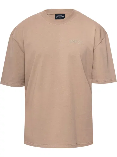 Dropsize Tricou închis bej