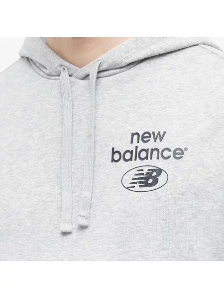 Bluza z kapturem New Balance szara