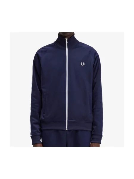 Jacheta FRED PERRY Taped Track Jacket Carbon Blue M albastru