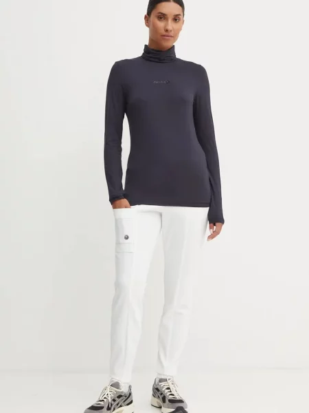 Штани Sportalm облягаючі висока посадка бежевий