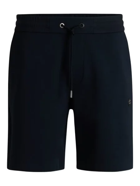 Pantaloni scurți Boss cu autograf cu cordon albastru