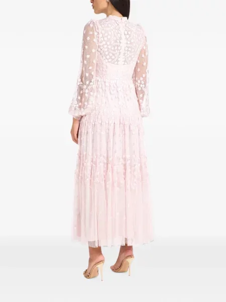 Rochie maxi Needle & Thread cu paiete roz