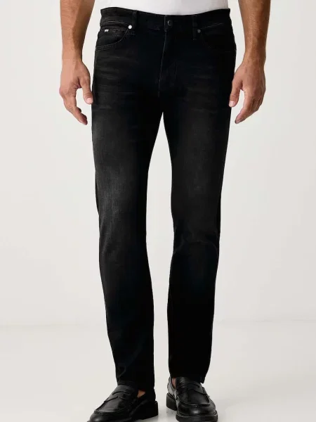BOSS blugi slim fit pentru bărbați H-Delaware negru