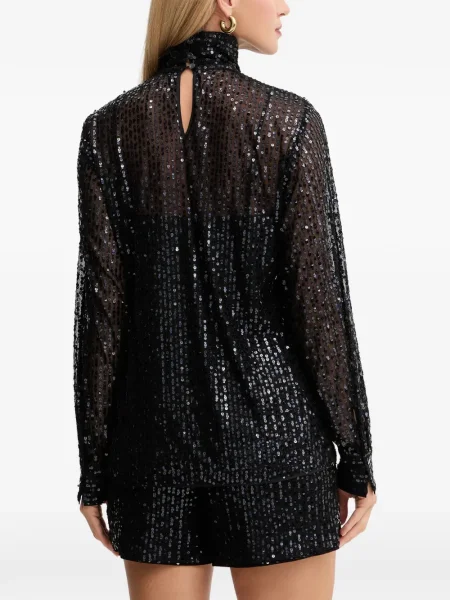 Top Karl Lagerfeld cu paiete negru