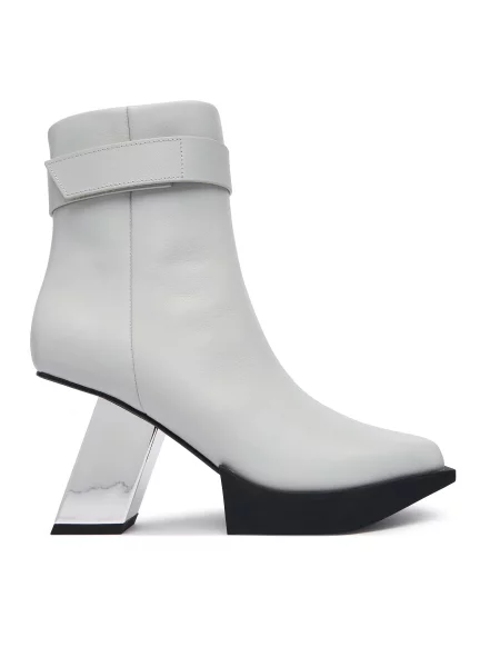 Čizme United Nude Construct Bootie HI bijela