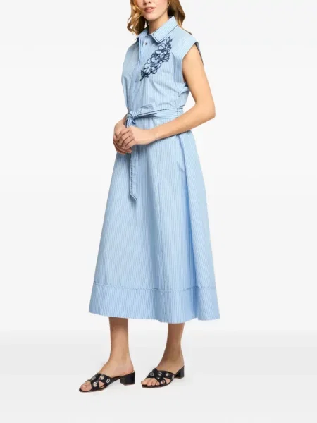 Rochie Cinq A Sept cu dungi albastru