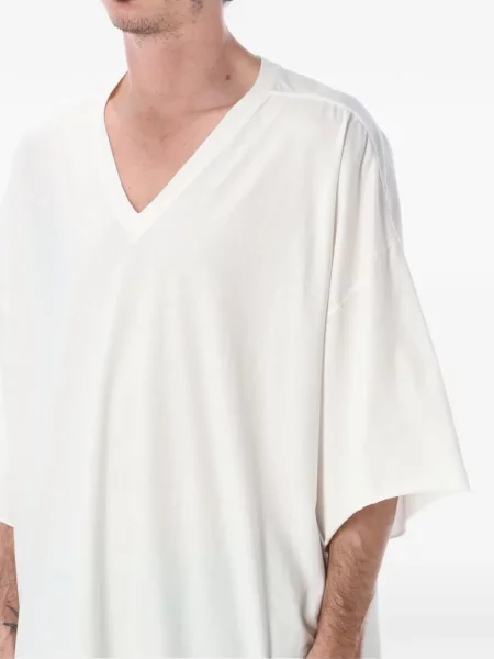 Tricou Rick Owens cu decolteu în V alb