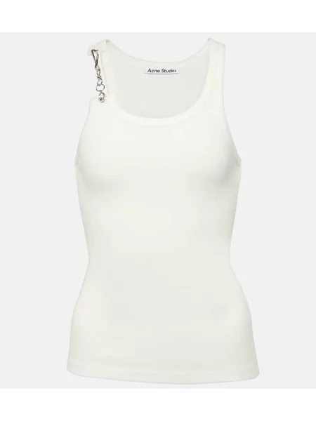 Colier Acne Studios din jerseu alb