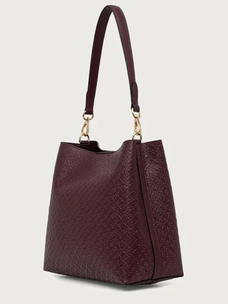 Tommy Hilfiger Torebka Th Icon Shoulder Bag Mono Bordowy