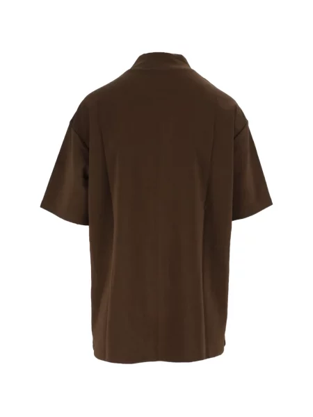Scurt tricou Eleh cu legături maro