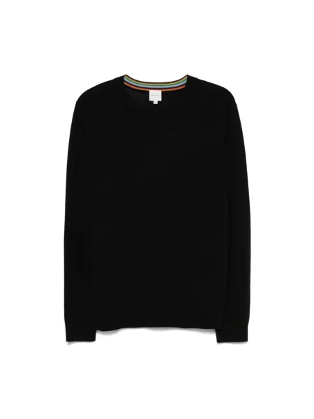 Paul Smith sweter wełniany lekki czarny
