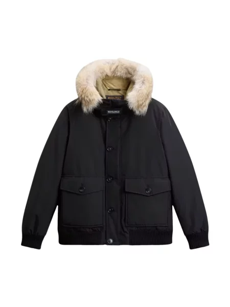 Kurtka bomber Woolrich polarowy czarny
