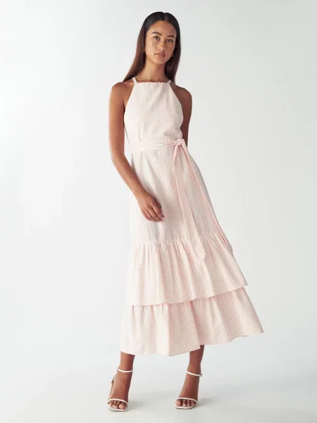 Willa Rochie Lou portocaliu piersică alb