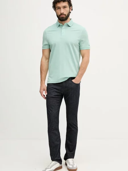 Tricou polo Tommy Hilfiger verde