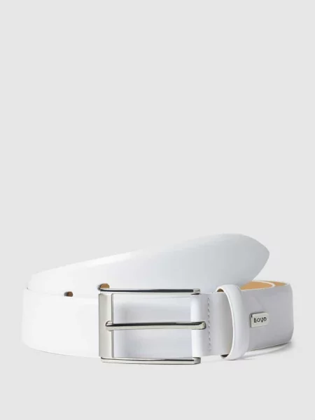 Skórzany ze sprzączką Lloyd Men's Belts biały