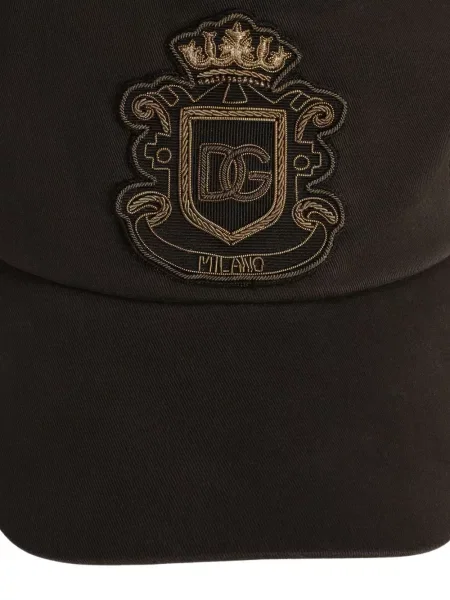 Șapcă Dolce & Gabbana cu broderie maro