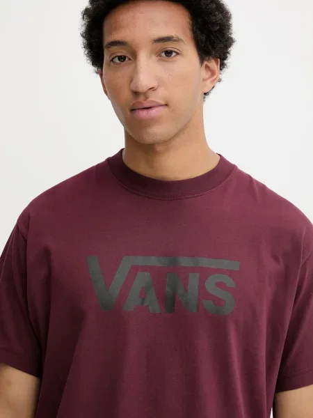 Vans t-shirt bordowy z nadrukiem