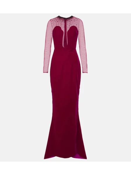 Aksamitna sukienka Miss Sohee różowa