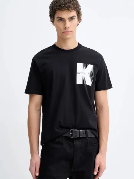 Karl Lagerfeld Jeans tricou din negru