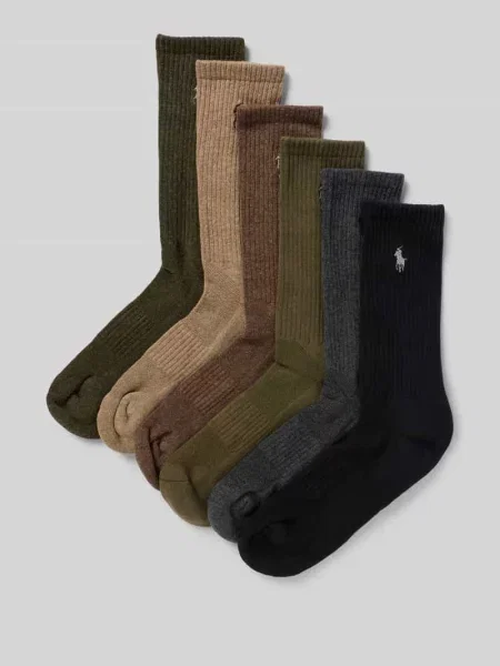 Polo Ralph Lauren skarpety męskie z bawełną brązowe