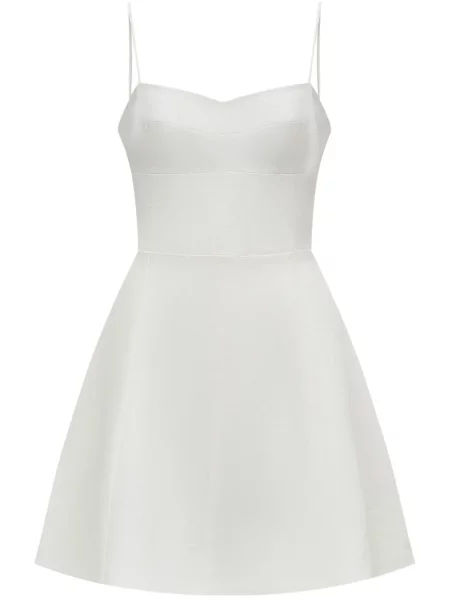 Lniana sukienka mini 12 Storeez biała