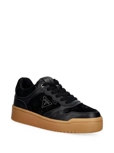 Sneakerși Guess cu imagine negru