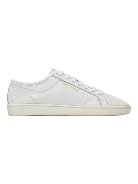 Sneakersy Saint Laurent skórzane na siłownię białe