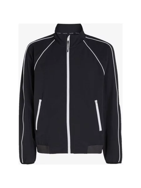 Tkana ocieplana kurtka Calvin Klein w kolorze czarno-białym L biała