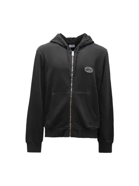 Bluza z kapturem Diesel z kapturem czarna