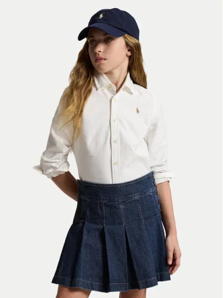 Детская рубашка Polo Ralph Lauren белая