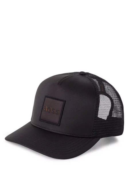 Czapka z daszkiem i naszywką z logo model ‘Elliot’ Boss Orange czarna