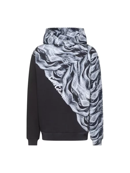 Bluza z kapturem Carlo Colucci z kapturem czarna