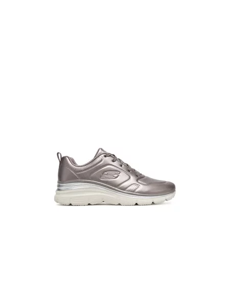 Sneakersy Skechers stříbrné