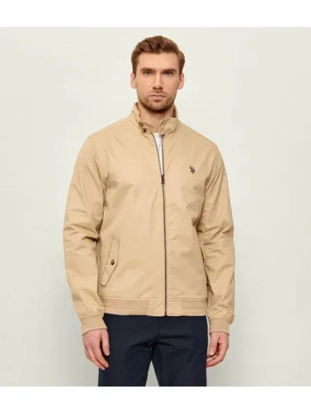 US Polo ASSN Kabát HARRINGTON bézs