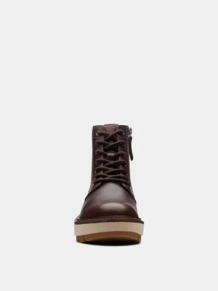 Clarks Черевики Темно-коричневий Текстиль коричневі