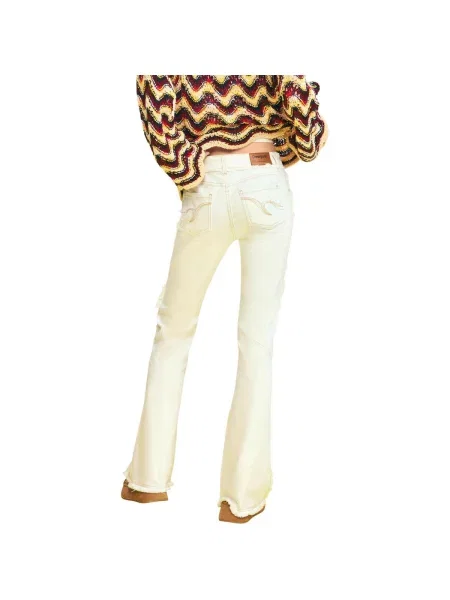 Džínsy Desigual biela