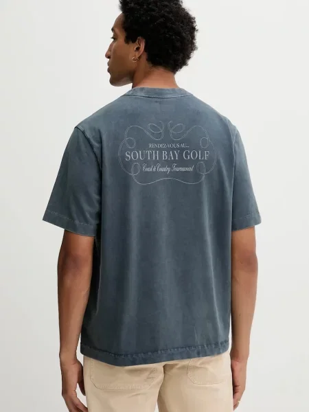 Тениска Abercrombie & Fitch с изчистен дизайн сиво